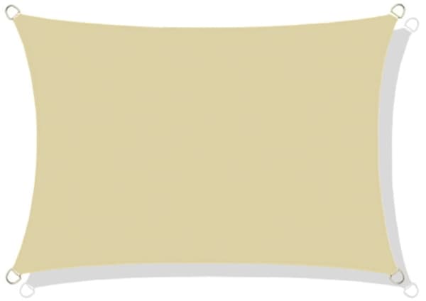 Vandtæt codura solsejl 3x5 m beige