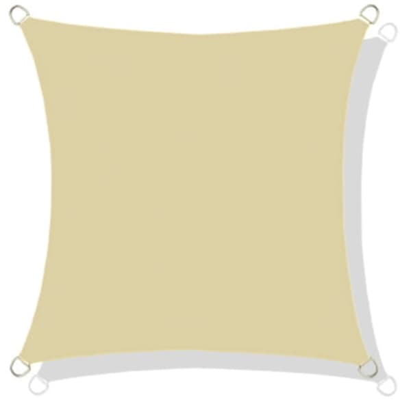 Vandtæt codura solsejl 5x5 m beige