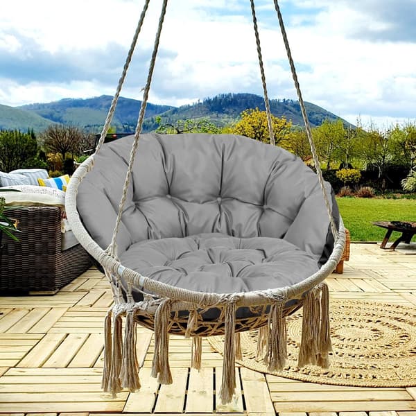 Trädgårdsset 2x122x40cm + 190x40cm för stol, soffa, gunga, rottingmöbler, vattentät, grå