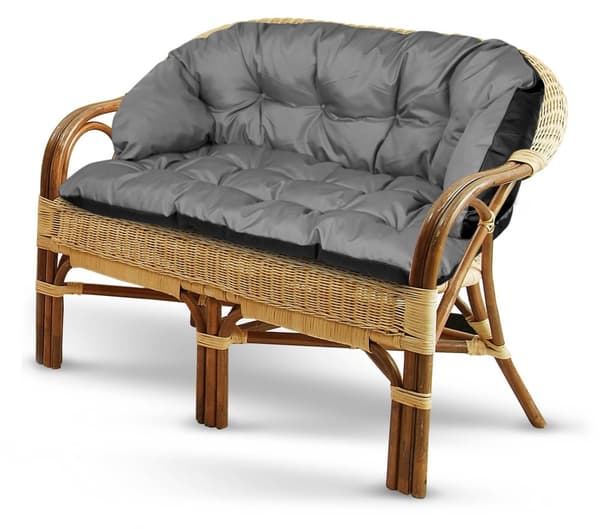 Trädgårdsset 2x122x40cm + 190x40cm för stol, soffa, gunga, rottingmöbler, vattentät, grå