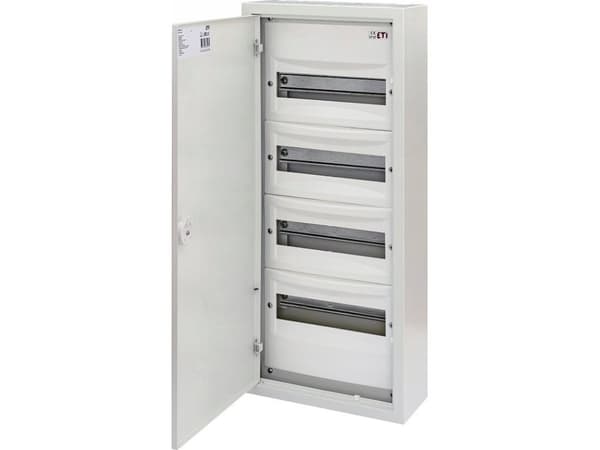 Etipo Utenpåliggende bryterutstyr 4x12 IP30 ETI Polam WRP12-4 001101378 metall hvit