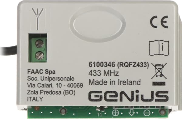 FAAC-PORTIN RADIOMODUULI GENIUS-XF433 FAAC FAAC