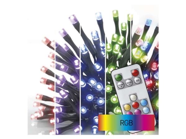 Emos D4AA03, Garland, Polyvinylklorid (PVC), Sort, 10 cm, Sort, IP44