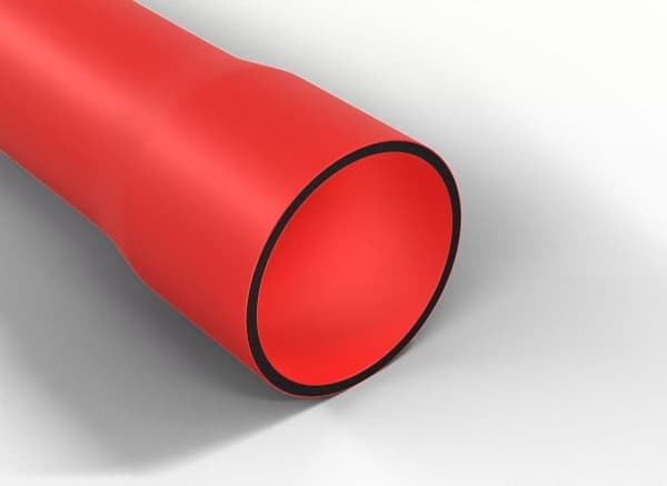 Q-Systems kabel Q Systems QRG 160/8.0 EKO beskyttelsesrør med glatt rød muffe