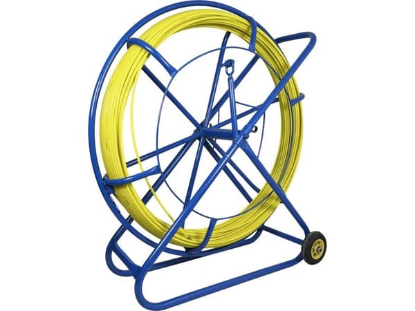 Q-Lantec FRP glassfiberpilot for kabeltrekk Ø8mm, 200m med Q-LANTEC hjul