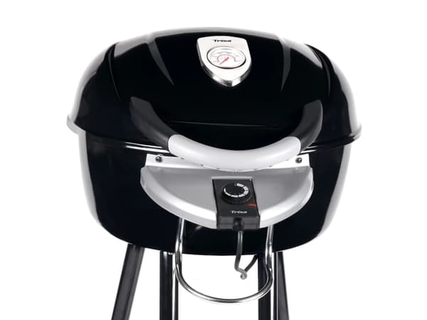 Trisa BBQ Star 2 in 1, 2000 W, Grill, Elektrisk + kull, Rist, Sort, Sølv, firkant