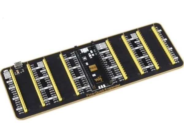 Waveshare Pico Quad Expander - quad-pin expander 2 x 20 GPIO - for Raspberry Pi Pico - Waveshare 19361}