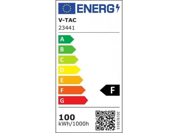 V-TAC flomlys V-TAC LED-projektor 100W 100Lm/W 1m Kabel SAMSUNG CHIP Sort VT-44104 6500K 8700lm 5 års garanti