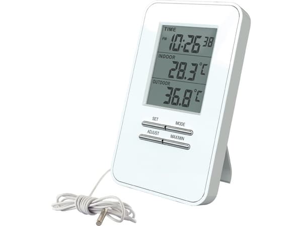 Solight TE09, Hvit, Inne Termometer, Utendørs Barometer, Termometer, Termometer, -9 - 50 °C, -50 - 70 °C