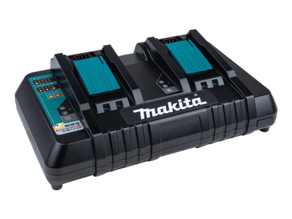 Makita DC18RD - Batterilader - 2 x batterier lader - for Makita DCS553, DGA514, DGA901, DHP453, DHP482, DHS630, DLW140, DLX3179, DML815; LXT DBN500