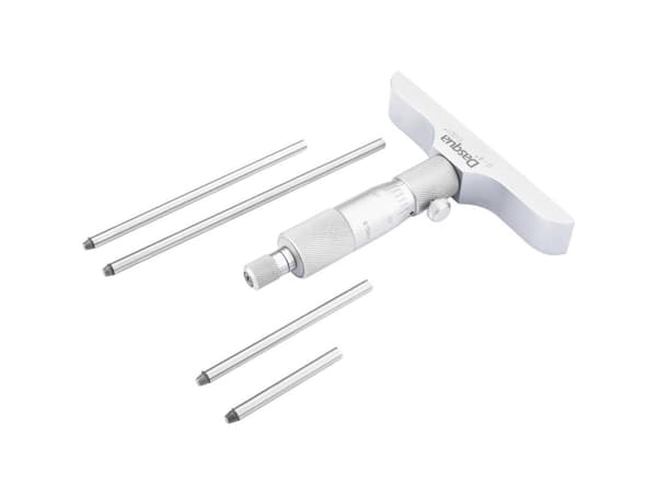 Dasqua 4611-8110 Dybdemeter Med kontrolmål 0 - 50 mm DIN 863