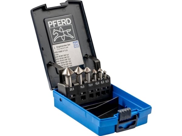 Wiertło Sourcing Set of 6 countersinks PFERD HSSE DIN 335