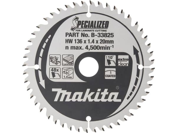 Makita Specialized - Cirkelsågblad - för laminat - 136 mm - 48 tänder