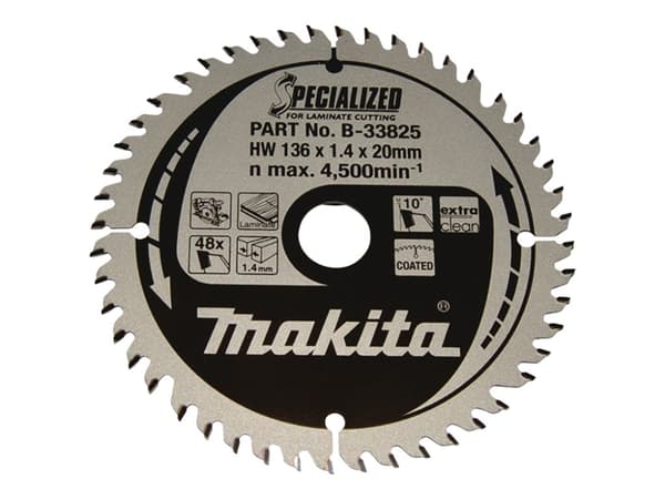 Makita Specialized - Cirkelsågblad - för laminat - 136 mm - 48 tänder