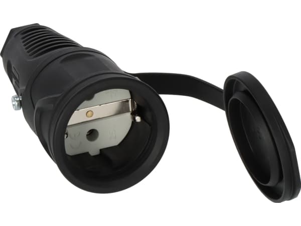 Brennenstuhl 1082050020, Typ F, Svart, Gummi, IP54, 230 V, 16 A