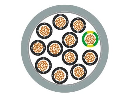 Lapp ÖLFLEX CHAIN 809, 50 m, Grå, PVC, 173 kg/km, 295 kg/km, 300 V