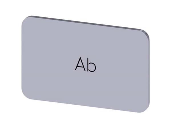 Betegnelsesskilt Siemens 3SU1900-0AD81-0AE0 1 stk