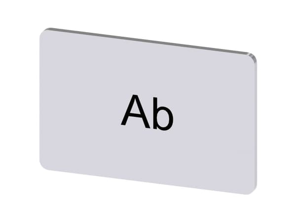 Betegnelsesskilt Siemens 3SU1900-0AD81-0AE0 1 stk