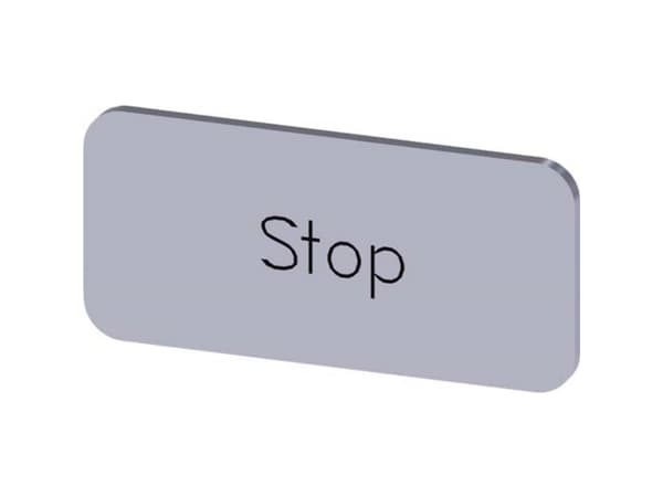 Siemens 3SU1900-0AC81-0DS0 Betegnelsesskilt 10 stk
