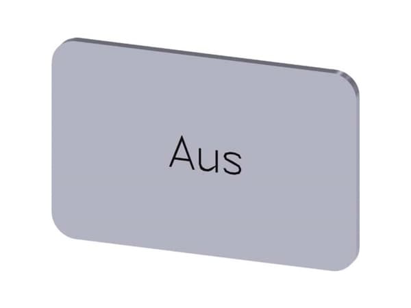 Siemens 3SU1900-0AD81-0AC0 Betegnelsesskilt 10 stk