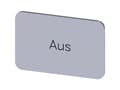 Miniatyrbild 2 av 3: Siemens 3SU1900-0AD81-0AC0 Betegnelsesskilt 10 stk