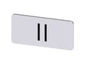 Miniatyrbild 1 av 4: Siemens 3SU1900-0AC81-0QC0 Betegnelsesskilt 10 stk