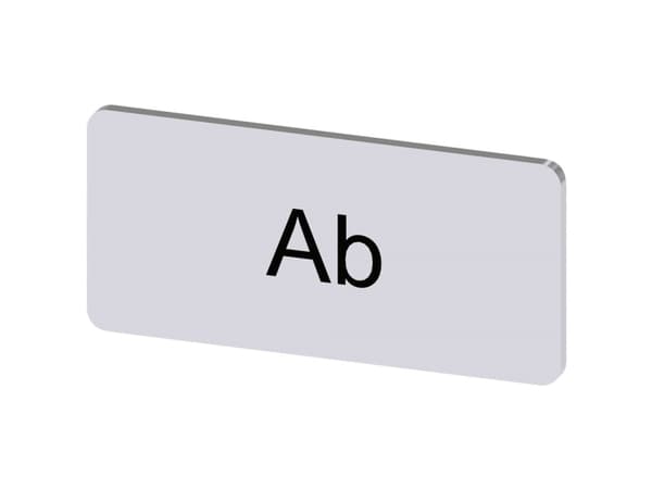 Betegnelsesskilt Siemens 3SU1900-0AC81-0AE0 1 stk