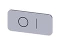 Miniatyrbild 3 av 4: Siemens 3SU1900-0AC81-0QG0 Betegnelsesskilt 10 stk