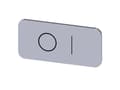 Miniatyrbild 2 av 4: Siemens 3SU1900-0AC81-0QG0 Betegnelsesskilt 10 stk