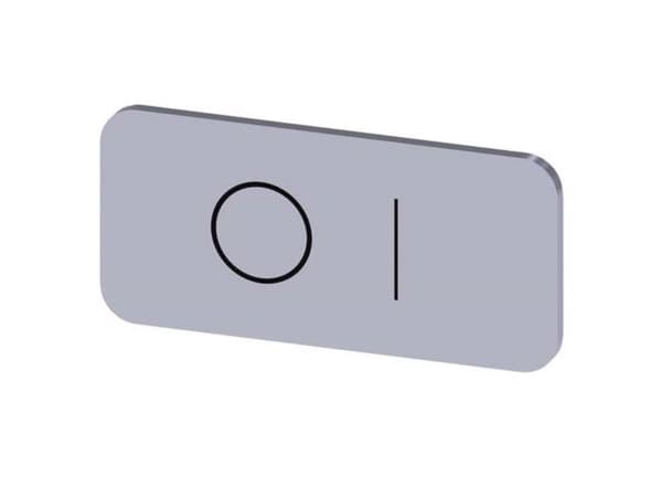 Siemens 3SU1900-0AC81-0QG0 Betegnelsesskilt 10 stk