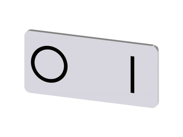 Siemens 3SU1900-0AC81-0QG0 Betegnelsesskilt 10 stk