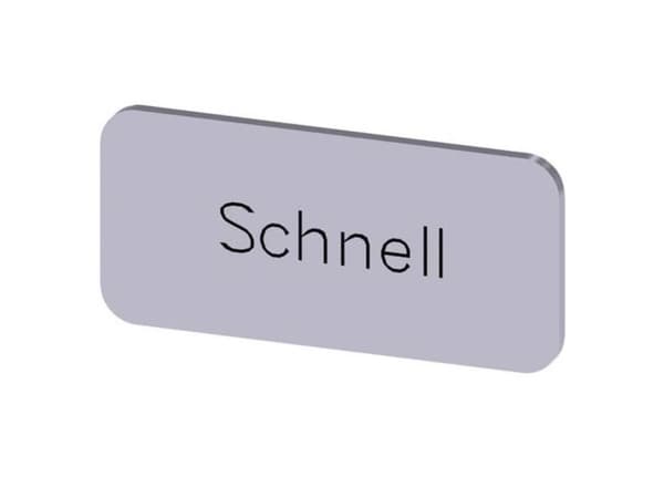 Betegnelsesskilt Siemens 3SU1900-0AC81-0AM0 1 kpl