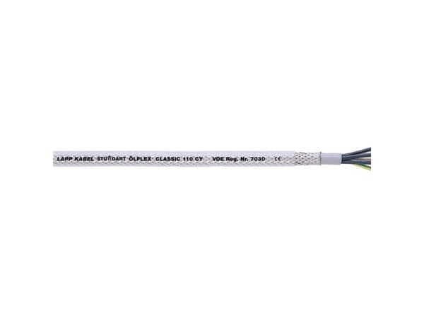 LAPP ÖLFLEX® CLASSIC 110 CY Styreledning 3 G 1.5 mm² Transparent 1135303/100 100 m