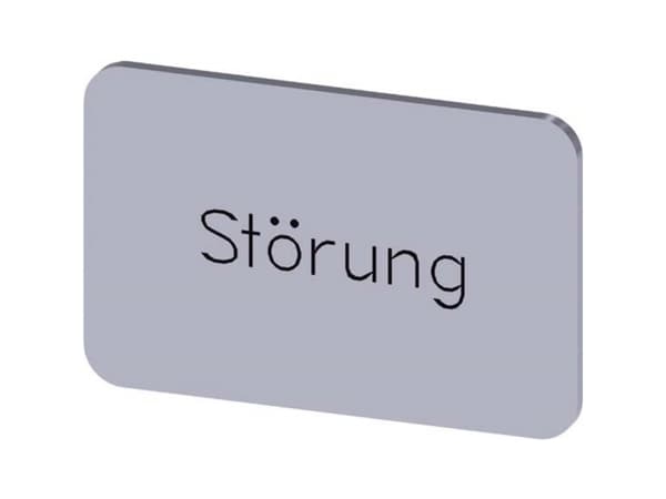 Betegnelsesskilt Siemens 3SU1900-0AD81-0AQ0 1 stk
