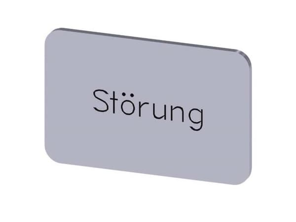Betegnelsesskilt Siemens 3SU1900-0AD81-0AQ0 1 stk
