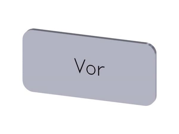 Betegnelsesskilt Siemens 3SU1900-0AC81-0AF0 1 stk
