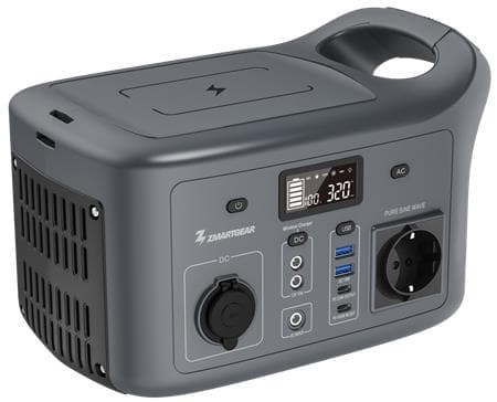 Zmartgear AC320. Kraftig & bærbar Powerstation. Perfekt i nødsituationer, på farten, ude og inde. Oplad alt overalt