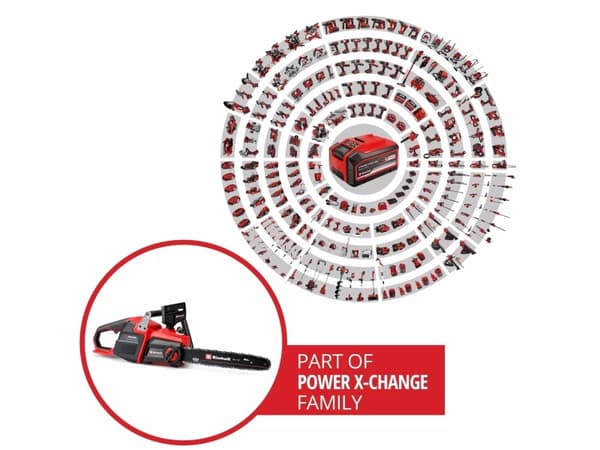 Einhell GP-LC 36/40 Li BL, 10500 RPM, Brushless, 38 cm, 19.3 m/s, 76.2 / 8 mm (3 / 8"), Black, Red - SOLO