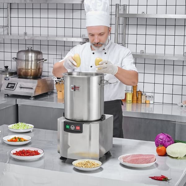 Madprocessor og Grøntsagshakker 18L, fødevaregodkendt rustfrit stål, kraftfuld blender, nem rengøring, slidstærk design