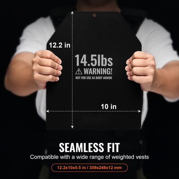 Viktvästplattor, Styrketräning Löppass, 2x14,5 LB tallrikar för Gymträning