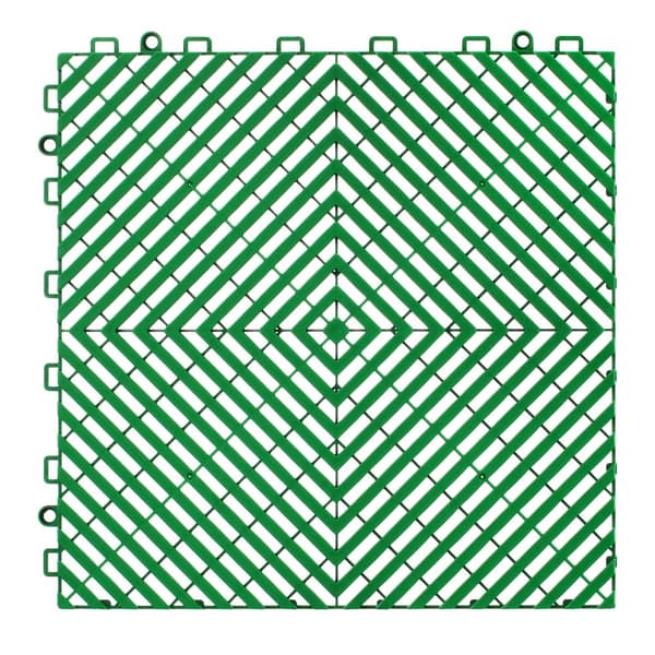 Sammenlåsende drænmåtte, 12x12 modulære gulvfliser, vandafledende, holdbare, lette at installere