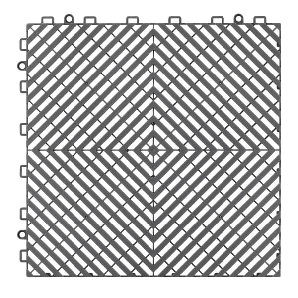 Modulaarinen Viemäröintimatto, Lukittava Lattialaatta 12x12, Viemärityyny Sopii Asennettavaksi Useisiin Pinnanmuotoihin