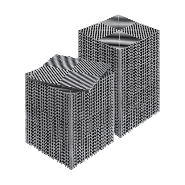 Modulaarinen Viemäröintimatto, Lukittava Lattialaatta 12x12, Viemärityyny Sopii Asennettavaksi Useisiin Pinnanmuotoihin