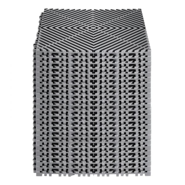 Viemäröintimatto, Viemäröintilattialaatta 12 x 12, Modulaarinen lukituslaatta