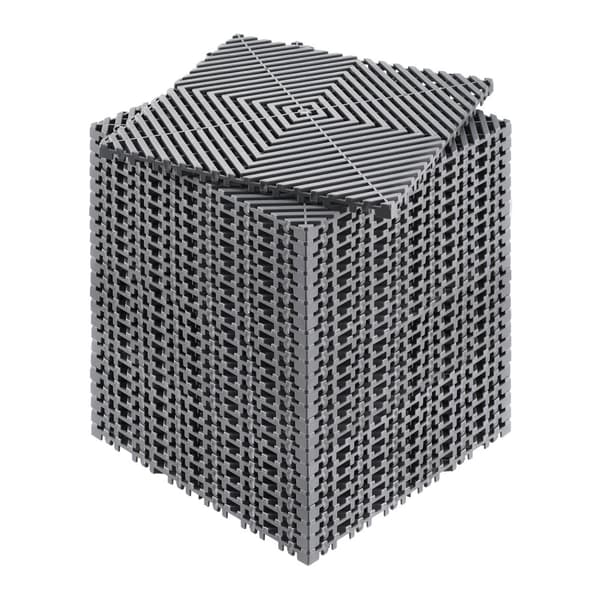 Dräneringsmatta Dräneringsgolvplattor 12 x 12, Modulär Sammankopplande Kudde, Snabb och Enkel Installation