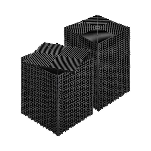 Sammankopplingsbar Dräneringsmatta, Modulära Golvplattor 12x12, Vattengenomsläpplig Dräneringsdyna