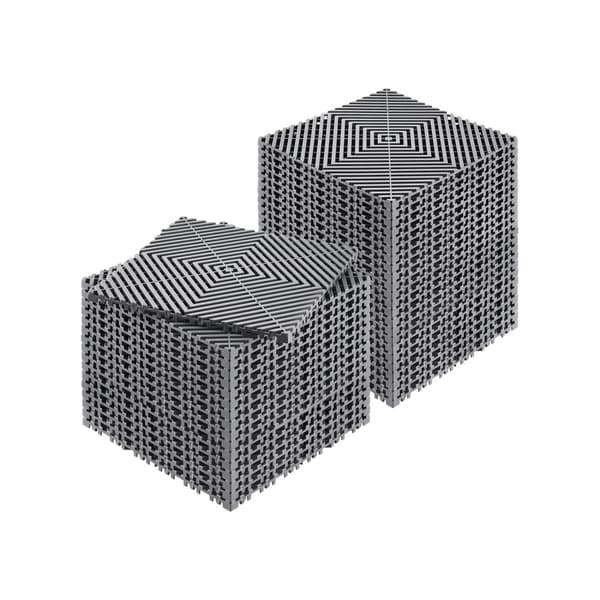 Vedenpoistomatto, Viemäröintilattiamatto 12x12, Modulaarinen Lukitustyyny