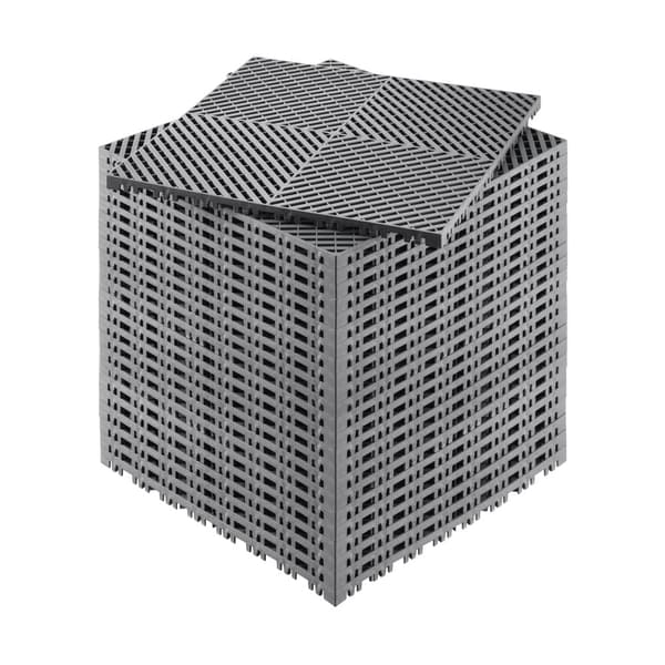 Modulär Dräneringsmatta, Hoplåsande Matta 40x40 cm, Dräneringsgolvplattor