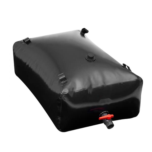 Musta Kannettava Vesisäiliö 87 Gal, PVC- Malli, Kokoontaitettava