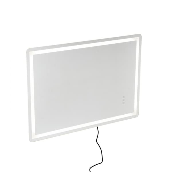 LED-Kylpyhuonepeili, Seinälle kiinnitettävä meikkipeili 70 x 100 cm, 3 Väriä, Huurtumista estävä ominaisuus